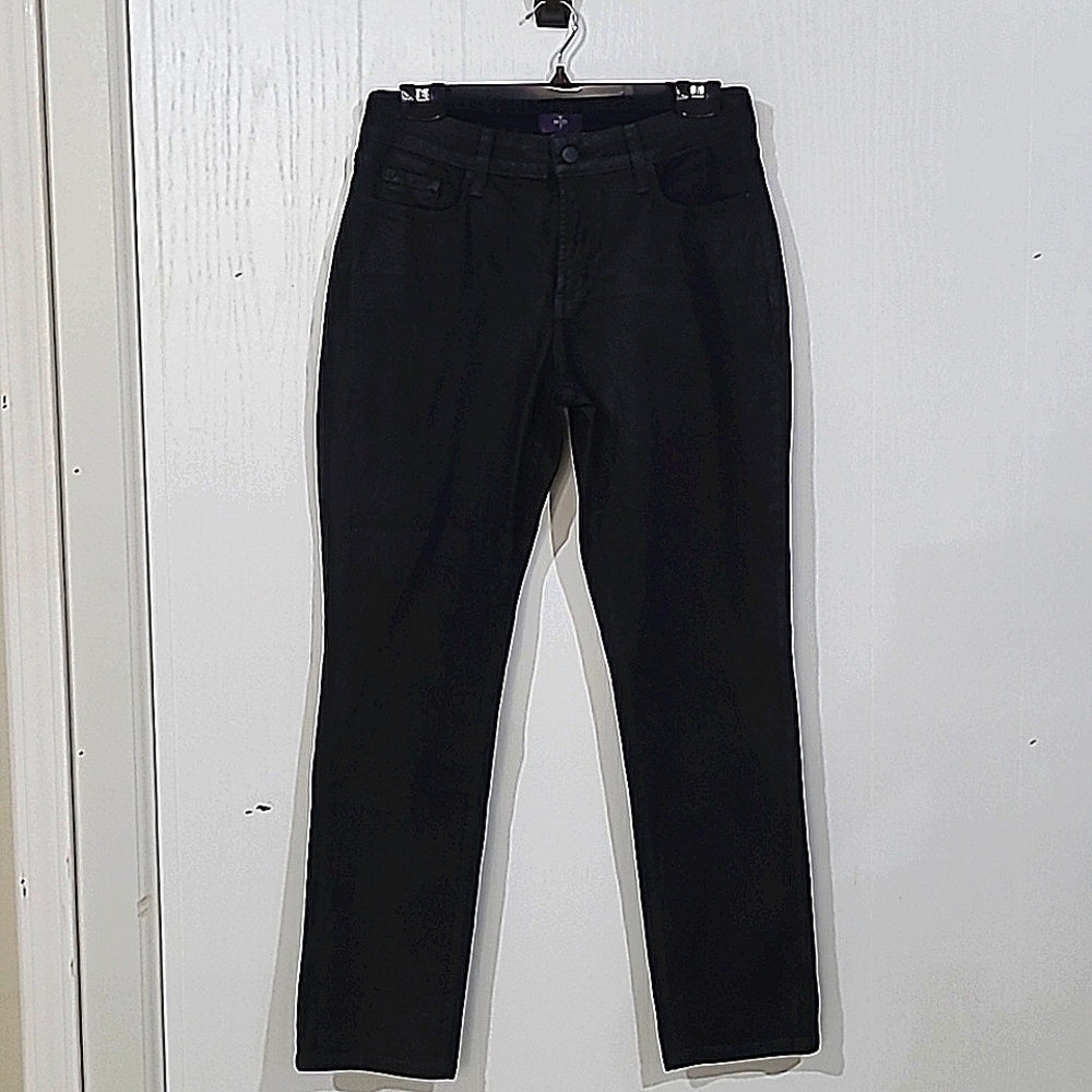 NYDJ Ami Black Skinny Jeans Size 8P